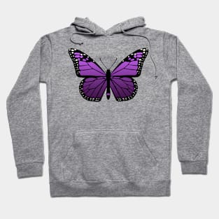 Purple Monarch Butterfly Hoodie